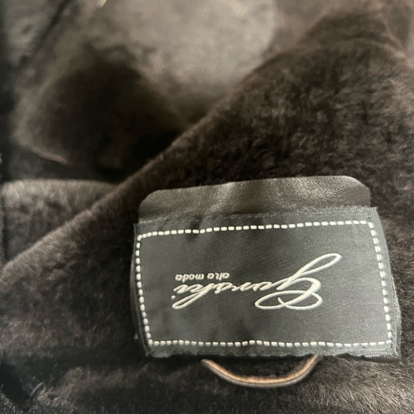 Gorski Men’s M Brown Natural Shearling, New Without Tag - Picture 6 of 12